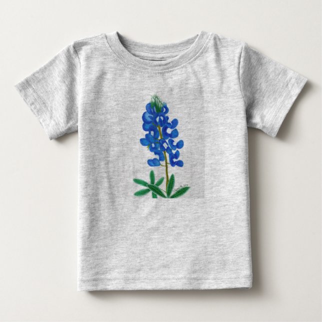 Pour Bébé T-shirt enfant Texas Bluebonnet (Devant)