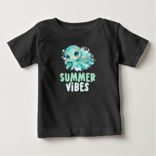 Pour Bébé T-shirt enfant tortue vibes d'été