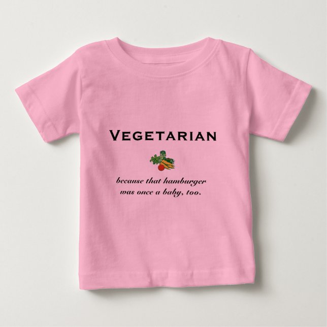 Pour Bébé T-shirt enfant végétarien (Devant)