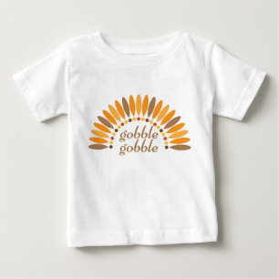 Pour Bébé T-shirt Enfants Thanksgiving