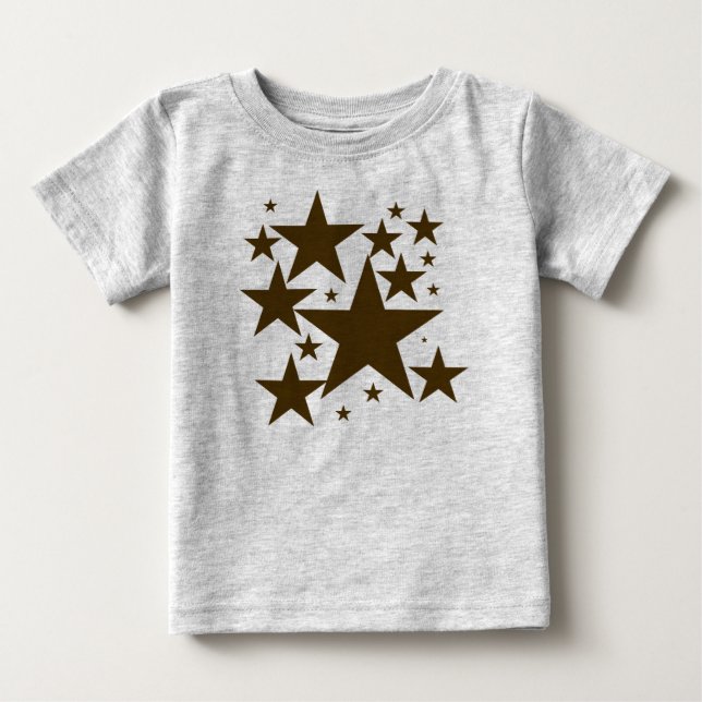 Pour Bébé T-shirt étoile Brown (Devant)