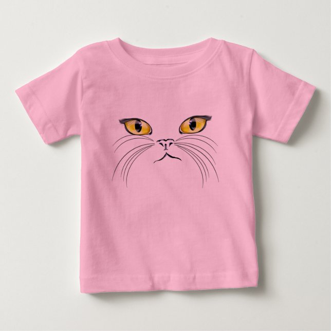 Pour Bébé T-shirt face chat (Devant)