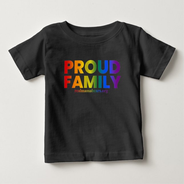 Pour Bébé T-shirt famille fière (Devant)