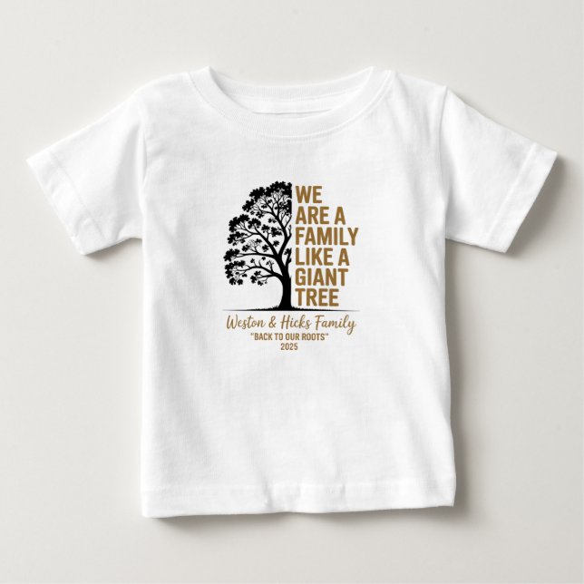 Pour Bébé T-Shirt Famille Weston & Hicks (Devant)