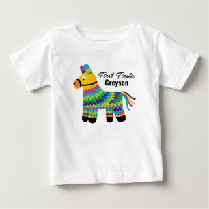 Pour Bébé T-shirt fête d'anniversaire Cute Pinatas Fiesta pr