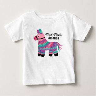 Pour Bébé T-shirt fête d'anniversaire Cute Pinatas Fiesta pr