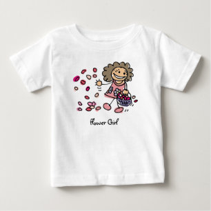 Pour Bébé T-shirt fille à fleurs