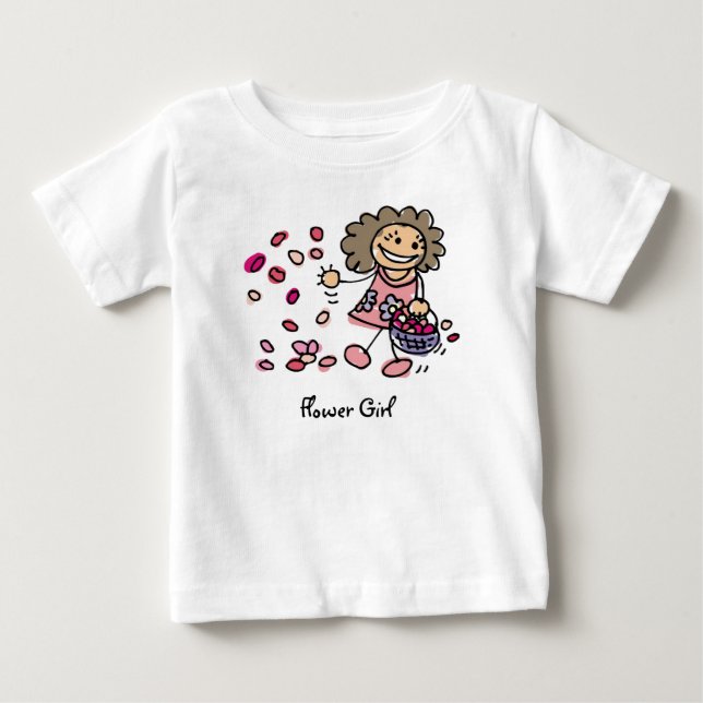 Pour Bébé T-shirt fille à fleurs (Devant)