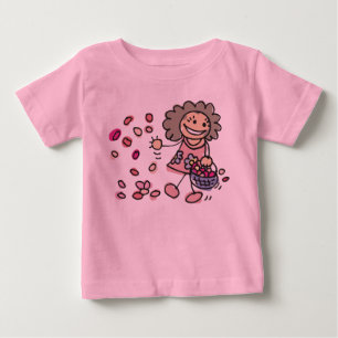 Pour Bébé T-shirt fille à fleurs