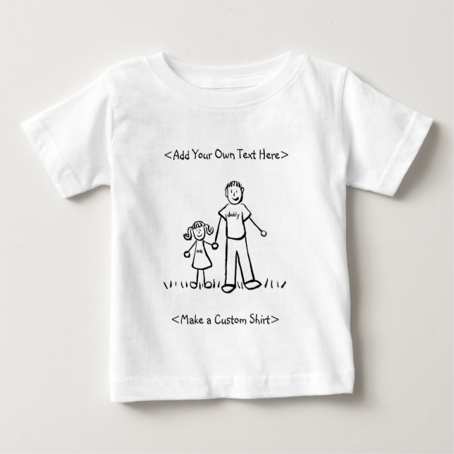 Pour Bébé T-shirt fille de papa (Devant)