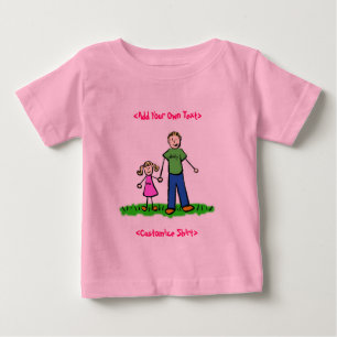 Pour Bébé T-shirt fille de papa (blond)