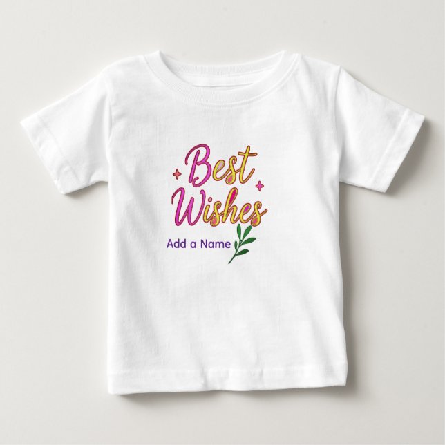 Pour Bébé T-shirt fille Meilleurs Vœux (Devant)