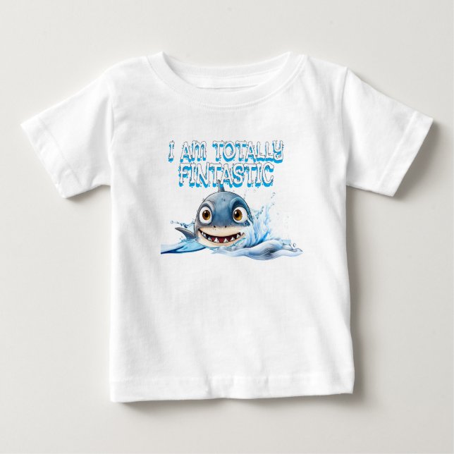 Pour Bébé T-shirt Fintastic Baby Shark | Océan mignon (Devant)
