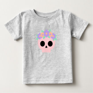 Pour Bébé T-Shirt Fleur Couronne Cran Floral Pastel