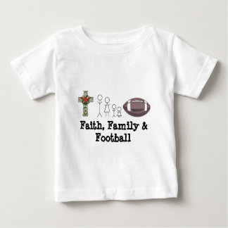 Pour Bébé T-shirt Foi, Famille et Football