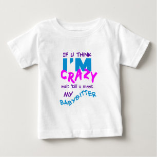 Pour Bébé T-shirt fou de babysitter