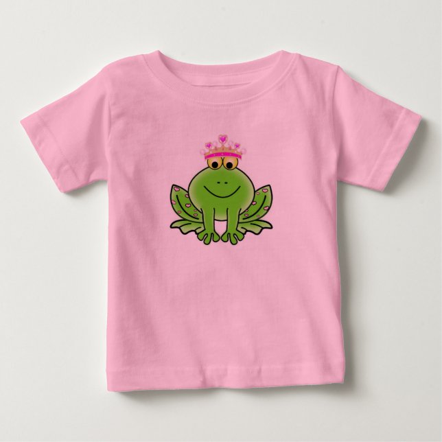Pour Bébé T-shirt Frog Princess Baby Fine Jersey (Devant)