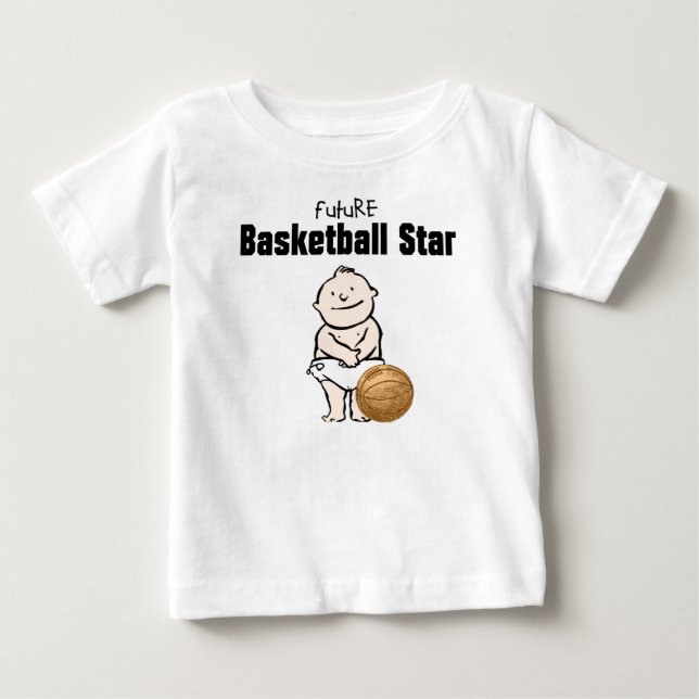 Pour Bébé T-shirt Future Basketball Star Baby Boy (Devant)