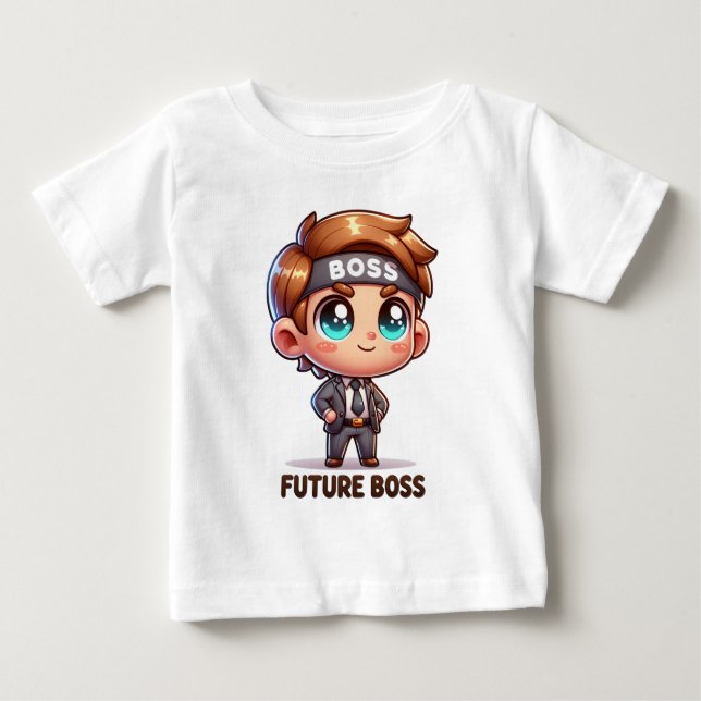 Pour Bébé T-Shirt Future Boss Kids - Dessin adorable (Devant)