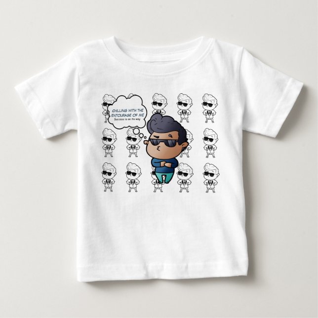 Pour Bébé T-Shirt garçon avec lunettes de soleil (Devant)