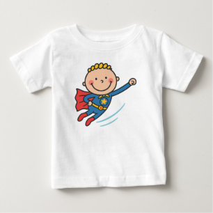 Pour Bébé T-Shirt Garçon Super-Héros Dessin Animé Volant