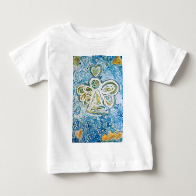 Pour Bébé T-shirt Golden Blue Angel (Double) (Devant)