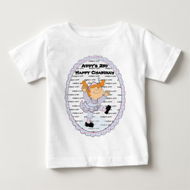 Pour Bébé T-shirt Hanoukka Happy Baby Fine Jersey (Devant)