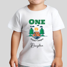 T-Shirt Happy Camper Anniversaire Enfants