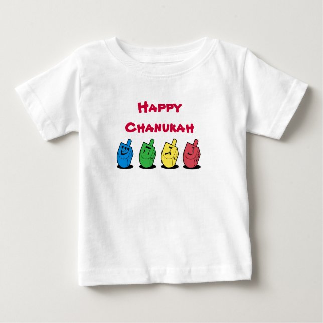 Pour Bébé T-shirt heureux de Chanukah (Devant)
