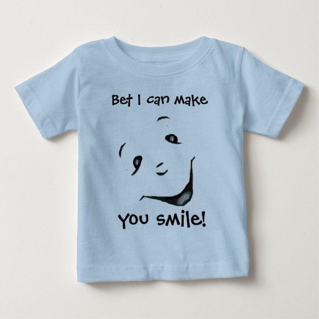 Pour Bébé T-shirt heureux de visage (Devant)