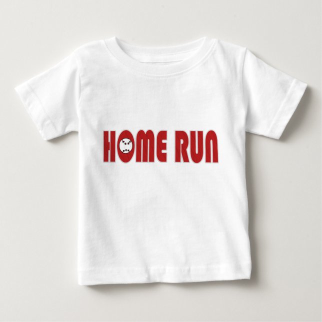 Pour Bébé T-Shirt Homerun de Baseball (Nourrisson) (Devant)
