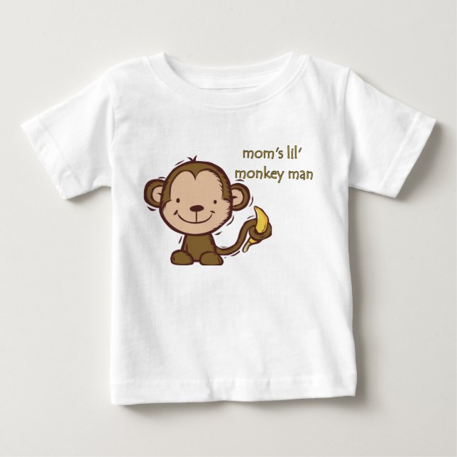 Pour Bébé t-shirt homme singe (Devant)