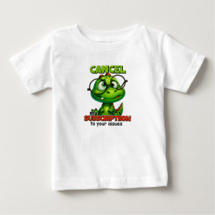 Pour Bébé T-shirt humoristique avec un joli dino avec des lu