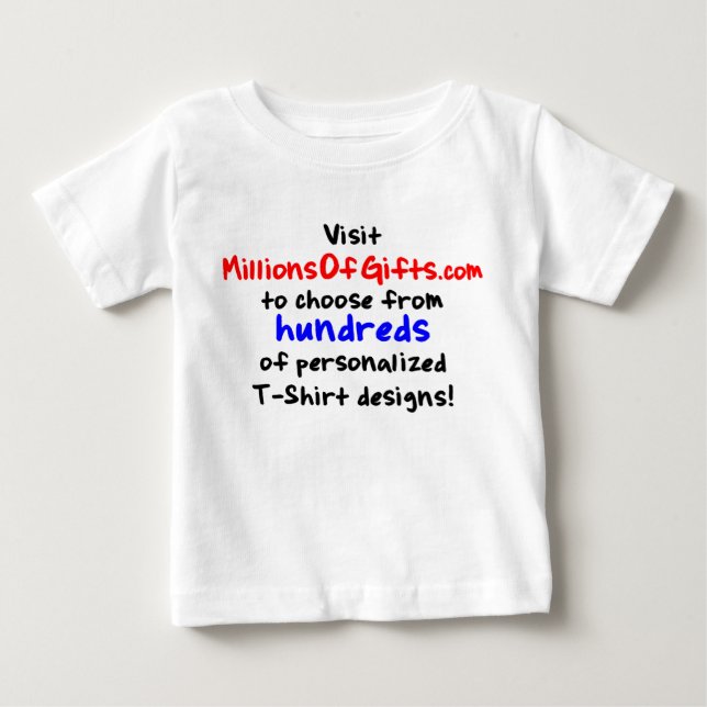 Pour Bébé T-shirt infantile fait sur commande (Devant)