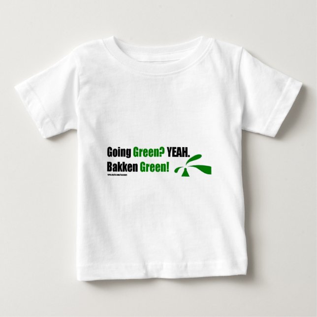 Pour Bébé T-shirt infantile vert de Bakken (Devant)