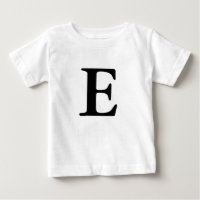 T-shirt initial monogrammé E