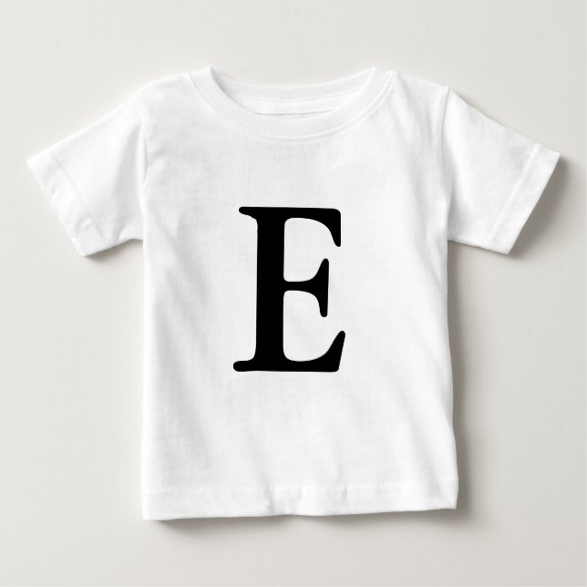 Pour Bébé T-shirt initial monogrammé E (Devant)