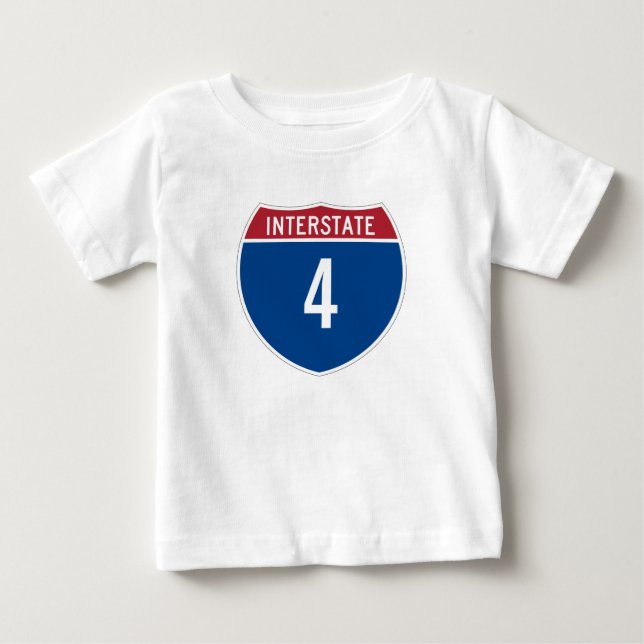 Pour Bébé T-shirt Interstate 4 (Devant)