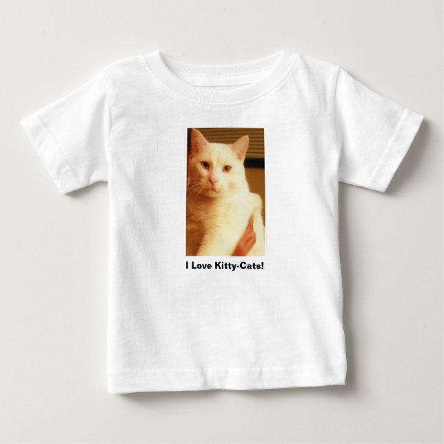 Pour Bébé T-Shirt "J'adore les chatons" (Devant)