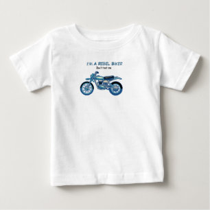 Pour Bébé T-shirt Je suis un garçon biker rebelle