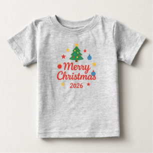 Pour Bébé T-Shirt Joyeux Noël 2026