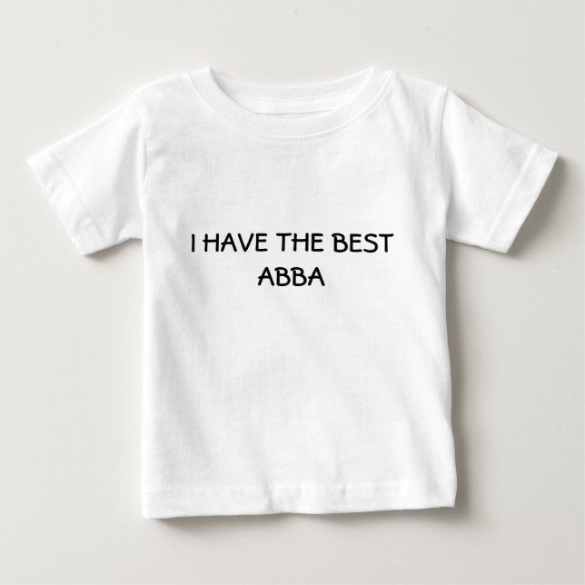 POUR BÉBÉ T-SHIRT JUIF D'ENFANTS J'AI LE MEILLEUR ABBA (Devant)