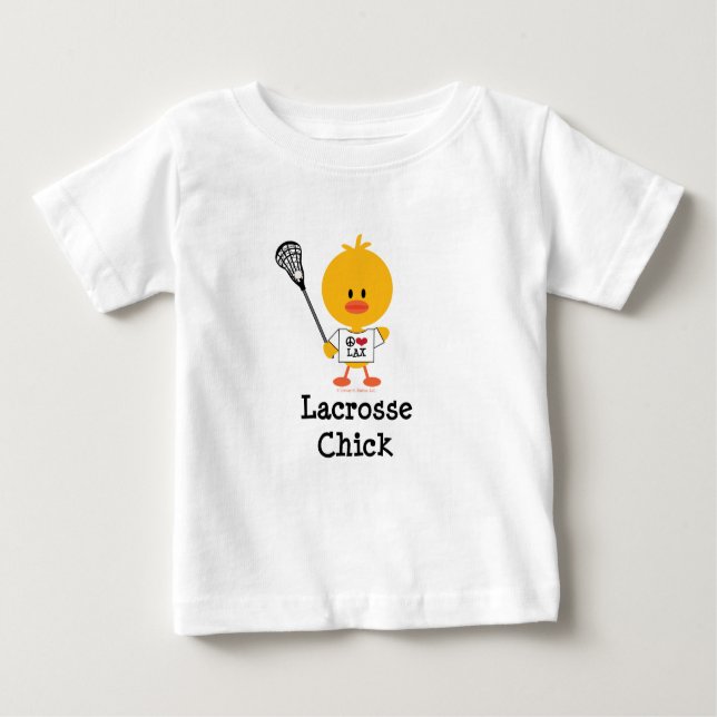 Pour Bébé T-shirt Lacrosse Chick Baby (Devant)