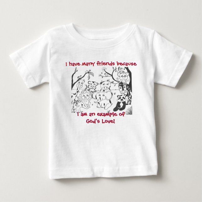 Pour Bébé T-shirt - l'amour de Dieu (Devant)