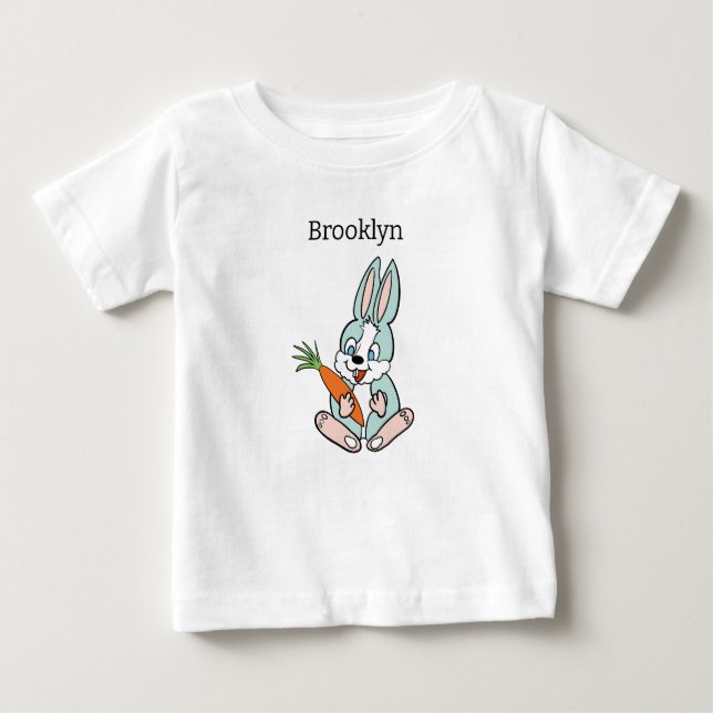 Pour Bébé T-shirt "Lapin avec carotte (Devant)