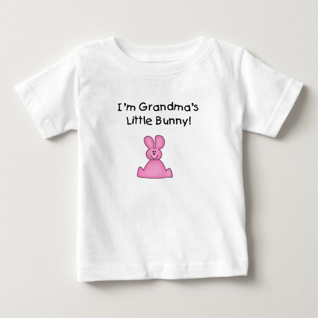 Pour Bébé T-shirt lapin (fille) de grand-mère (Devant)
