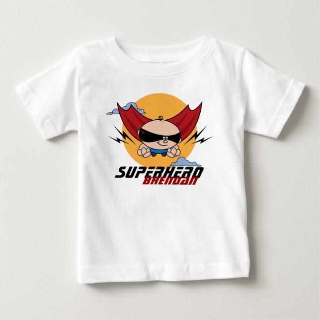 Pour Bébé T-shirt léger Superhero Flying Toddler (Devant)