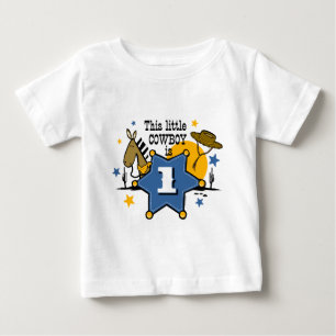 Pour Bébé T-shirt Little Cowboy 1st Birthday