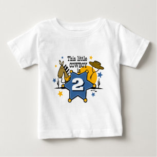 Pour Bébé T-shirt Little Cowboy 2nd Birthday