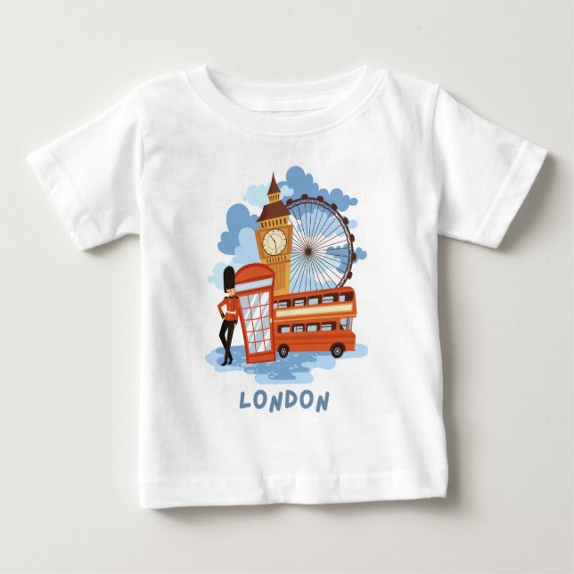 Pour Bébé T-shirt londonien (Devant)